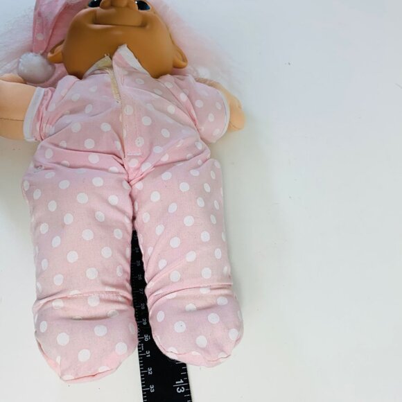 Russ Troll Doll Kidz Pink Polka Dot Pajamas Nightcap 12" Sleepyhead VTG 90s - Picture 12 of 14